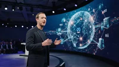 Mark Zuckerberg durante apresentação de resultados financeiros sobre expansão de inteligência artificial em servidores